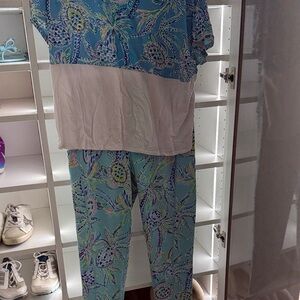 Lilly Pulitzer Blue and White Set
